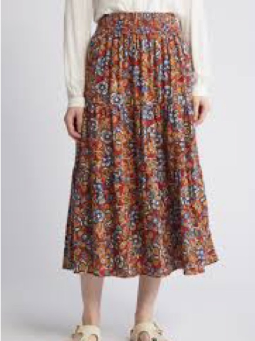 House of Harlow 1960 Floral Midi Skirt Bohemian EUC size XS Cottagecore